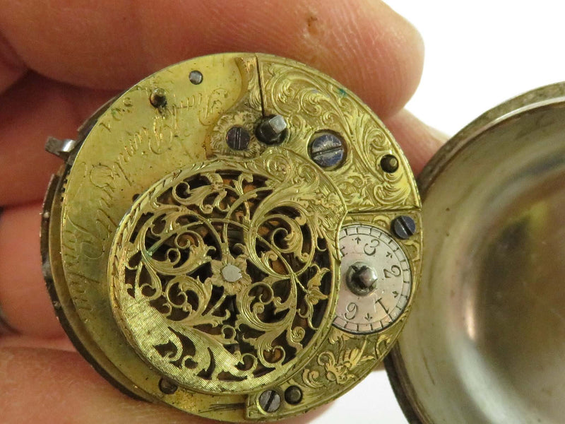 c1800 Paul Rimbault London Chain Driven Fusee Pocket Watch 8s Matched Case