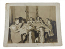 Group of 8 Unnamed Little Girls Vintage Black & White circa 1950 Photograph 5 1/2" x 4 1/4" — front view