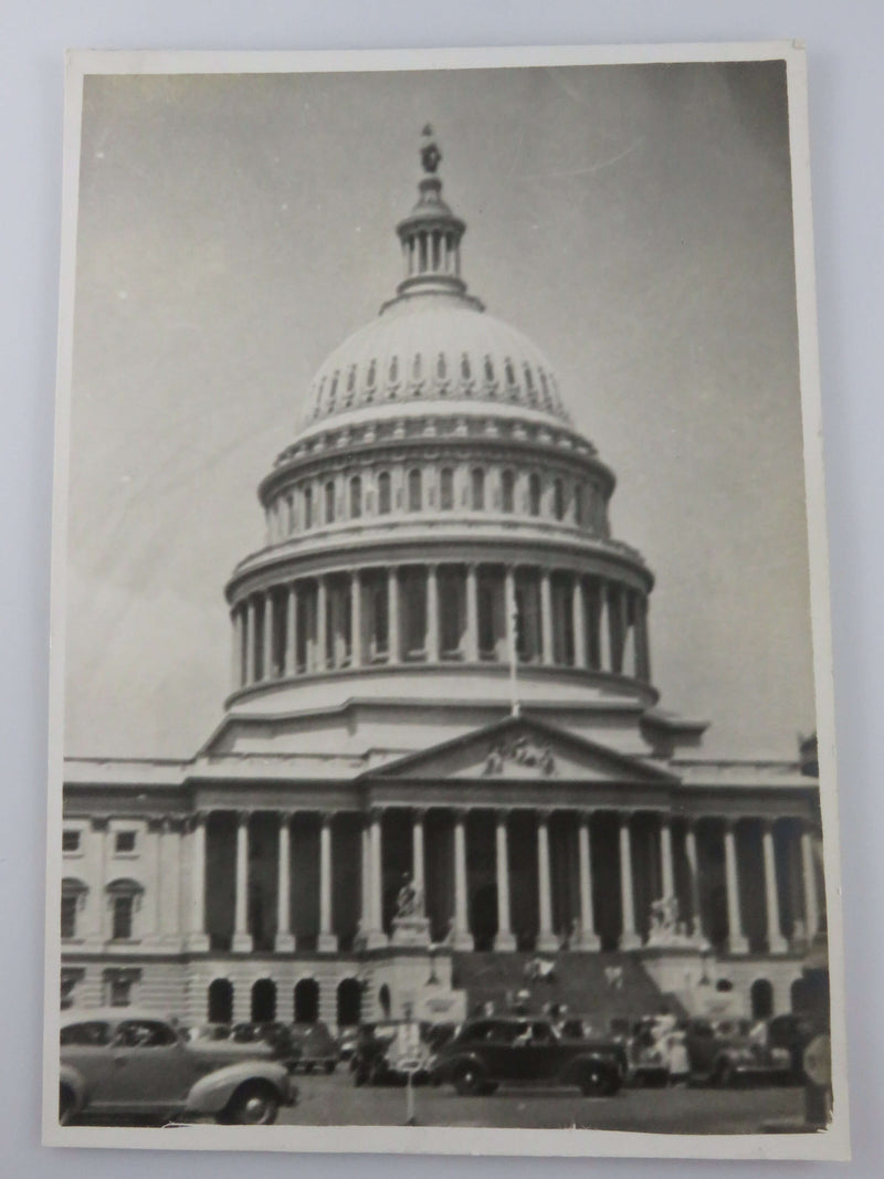 July 1940 The Capital Building Washington DC Black & White 1940 Vintage Photogra