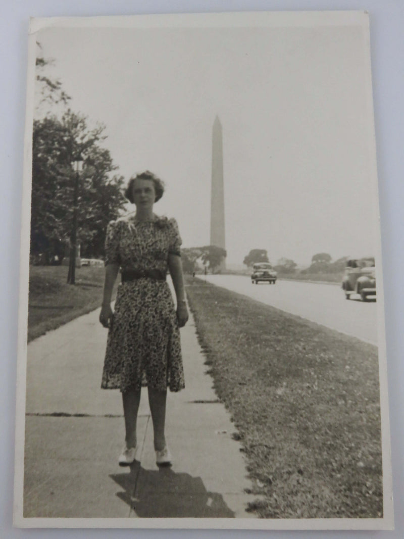 July 1940 Washington Monument Washington DC Black & White Vintage Photograph 7" x 5"