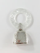 Vintage Webster Sterling Baby Rattle Mother of Pearl Teething Ring product image for Just Stuff I Sell, clear front view, neutral background, original listing photo, optimized descriptive alt text, centered composition variant 2