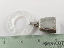 Vintage Webster Sterling Baby Rattle Mother of Pearl Teething Ring product image for Just Stuff I Sell, clear front view, neutral background, original listing photo, optimized descriptive alt text, centered composition variant 6