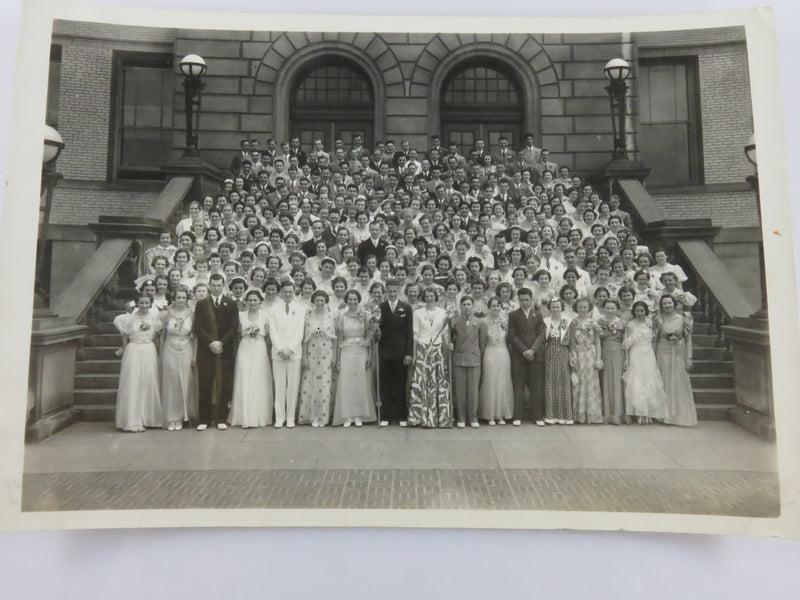 Senior Day at Buffalo Riverside High School June 4 1937 Black & White Photograph