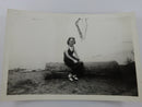 Pearl McIntyre at Gore's Landing Island Rice Lake Ontario September 1940 Photograph 6" x 4" — Pearl — front view