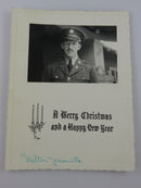 WW2 U.S. Army Military Man August 1, 1941 Photo Christmas Card 5 1/4" x 4" — front view