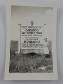 1939 The Province of Ontario Welcomes You English French Vintage B & W Photograph product image for Just Stuff I Sell, clear front view, neutral background, original listing photo, optimized descriptive alt text, centered composition