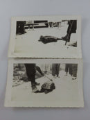 2 x 1938 Snapping Turtle Rouge Valley Ontario Black & White Photograph 4 5/8" x 2 7/8" — front view