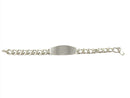 1950’s Unisex Sterling Handmade 7.5in 9.7mm Curb Link ID Bracelet 50.1g — Jewelry & Watches:Vintage & Antique Jewelry:Fine:Re