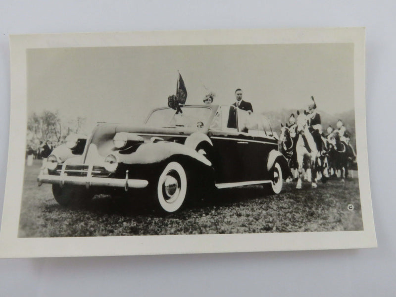 King George VI Queen Elizabeth In Car Royal Tour of Canada Photograph 4  1/2" x