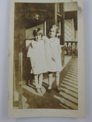 2 Little Girls Dressed Up 1927 Black & White Photograph 4 1/2" x 2 3/4" product image for Just Stuff I Sell, clear front view, neutral background, original listing photo, optimized descriptive alt text, centered composition