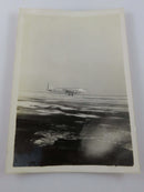 1947 American Overseas Airline Airplane on Tarmac B&W Photograph 5" x 3 1/2" product image for Just Stuff I Sell, clear front view, neutral background, original listing photo, optimized descriptive alt text, centered composition