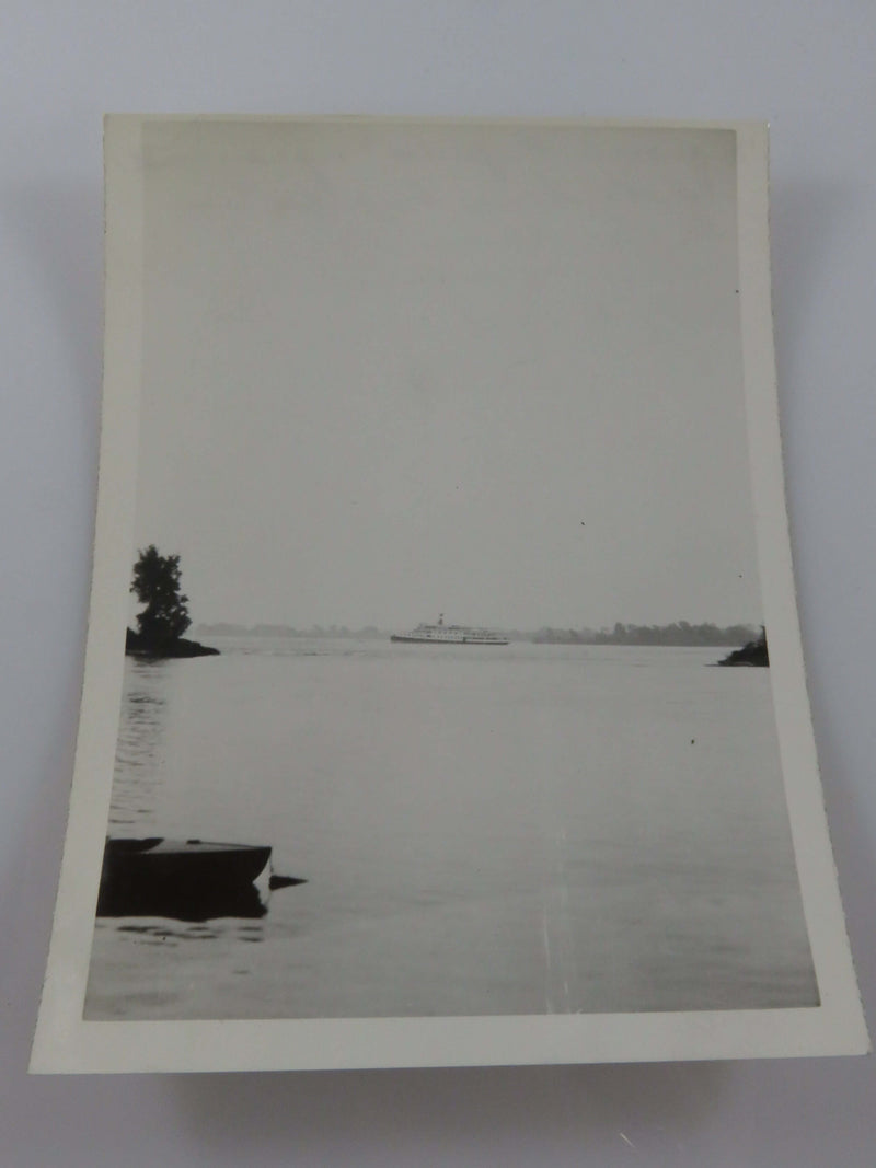 1941 Prince Rapids Aground in Lachine Rapids B & W Photograph 4 1/2" x 3 3/8"