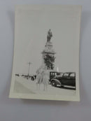 1941 Quebec City Samuel de Champlain Statue Quebec Canada B & W Photograph 4 3/4 product image for Just Stuff I Sell, clear front view, neutral background, original listing photo, optimized descriptive alt text, centered composition