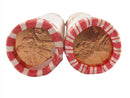 2 x Original Bank Wrapped Rolls 2009 D Lincoln Pennies — front view