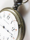 Seth Thomas 6s Grade 35 Model 17 Pocket Watch Running 7j Sterling Illinois Case - Just Stuff I Sell