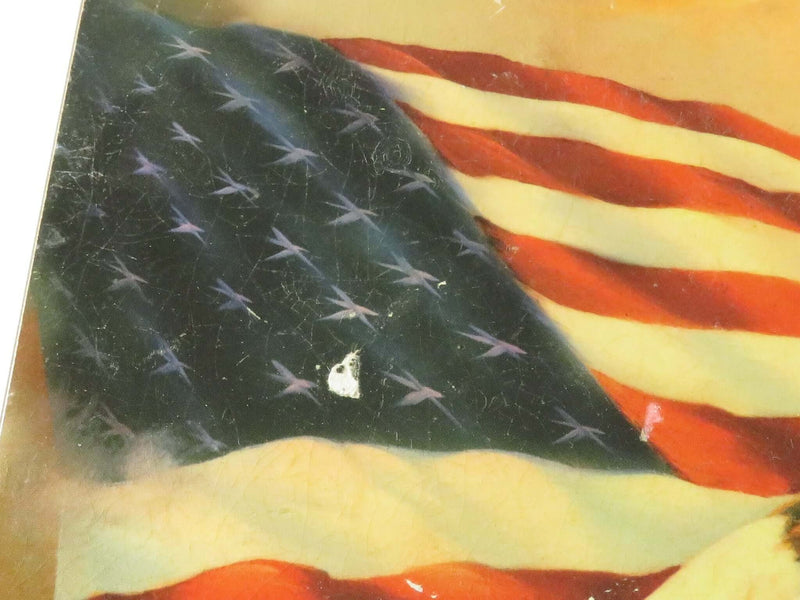Circa 1970's American Eagle Flag Trinket Box Fair Condition