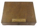 Vintage Travel Box For Stick Pins Brooches Looks Handmade 10 x 7.75 x 2 3/8 — front view