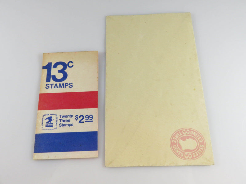 3 Cent U.S. Postal Stationary Envelope Scott u58 Circa 1864 & 13 Cent Partial Book - Just Stuff I Sell
