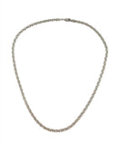 Pre-Owned 18" Sterling Silver Anchor Flat Link Necklace 1mm thick x 4.5mm wide — Sterling Silver, Silver — front view