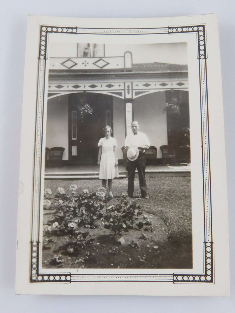 c1930 Tourist Pose Alexander Graham Bell Childhood Homestead 2 7/8" x 2"