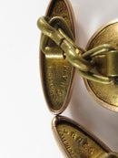 Antique Rose Gold Topped Cufflink Set with Blue White Polished Stone product image for Just Stuff I Sell, clear front view, neutral background, original listing photo, optimized descriptive alt text, centered composition variant 4