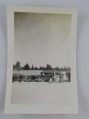 A Distant View Playhouse, Dafoe Hospital The Dionne Quintuplets Photograph Callander Ontario 3 1/2" x 2 1/2" — front view