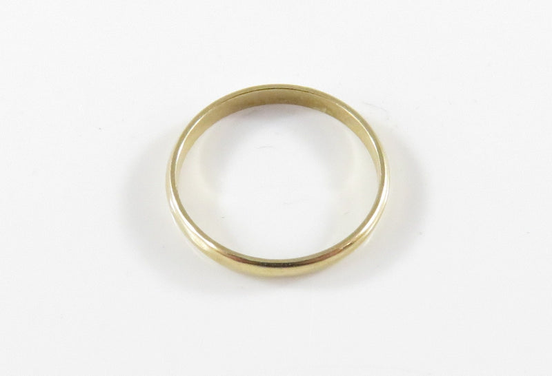 Vintage BDA 10K Gold Band Charm 1.4mm Ring Approx Size 10.15MM ID Baby Ring