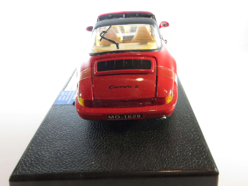 1:18 Porsche 911 Carrera 2 Targa Red Die Cast Car Anso Metal Series - Just Stuff I Sell