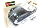 1961 Porsche 356B Cabriolet Black Tan Burago cod. 3031 1:18 Die Cast Car - Just Stuff I Sell