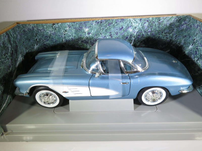 1961 Chevrolet Corvette Sky Blue & White Ertle Collectibles Die Cast Car - Just Stuff I Sell