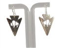 Arrowhead Earrings Buffalo Form Minimalist Southwestern Earrings RLG 925