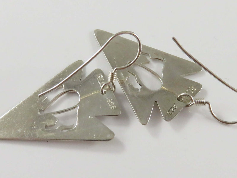 Arrowhead Earrings Buffalo Form Minimalist Southwestern Earrings RLG 925