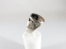 Fred Harvey Era Navajo Sterling Ring Oval Agate Bezel Set Pinky Ring Sz 8.5 - Just Stuff I Sell