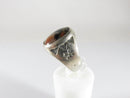 Fred Harvey Era Navajo Sterling Ring Oval Agate Bezel Set Pinky Ring Sz 8.5 - Just Stuff I Sell