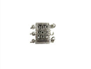 Vintage Sterling Silver Slide Lock for Triple Strand Bracelet Necklace Crafting — Jewelry & Watches:Watches, Parts & Accessor