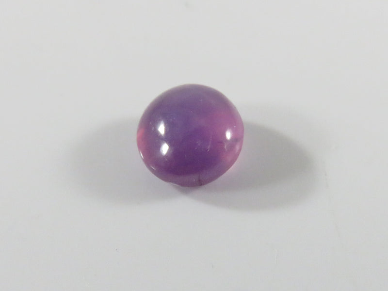 Pink Sapphire Cabochon 6.85mm x 6.11mm x 3.5mm Approx, Unknown if Synthetic
