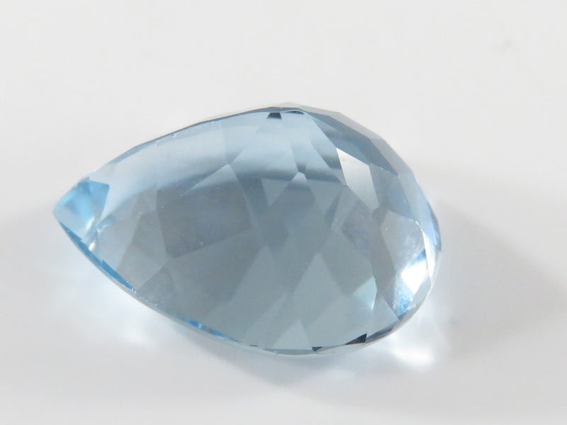 Pear Cut Light Blue Topaz Stone 20.14mm x 15mm x 10.44mm 20.93 Carats Approx,