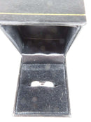 14K White Gold Size 7.5 Wedding Band Affordable Unisex Band 4.21mm Rounded - Just Stuff I Sell