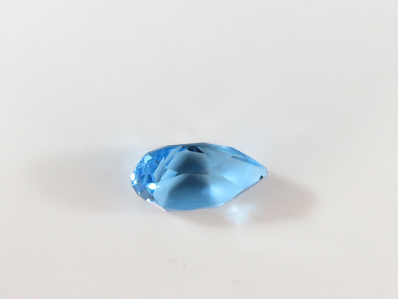 Pear Cut London Blue Topaz Stone 7mm x 9.91mm x 4.61mm 2.12 Carats Approx,