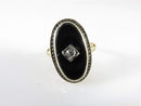 14K Yellow & White Gold Onyx & Diamond Ring for Repair or Repurpose - Just Stuff I Sell