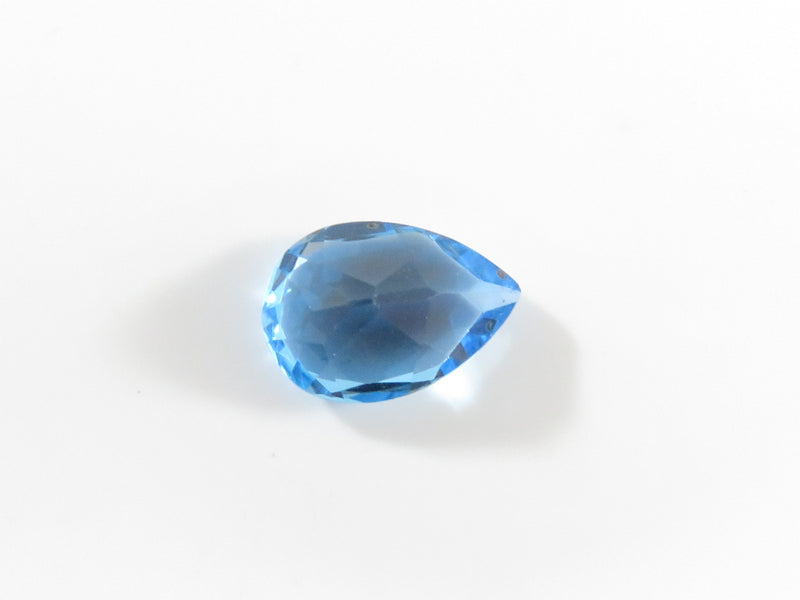 Pear Cut London Blue Topaz Stone 7mm x 9.91mm x 4.61mm 2.12 Carats Approx,