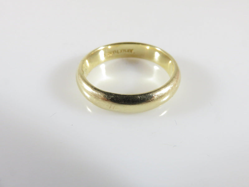 Used 14K Gold Affordable Wedding Band 4.23mm Rounded 14K Tube Band Size 7.75 - Just Stuff I Sell