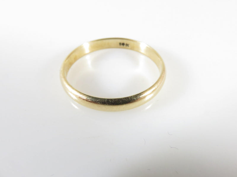 Nice Solid 14K Yellow Gold Men's Wedding Band Size 9.5 Tapered Comfort Fit 3.10mm - Just Stuff I Sell
