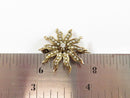 Edwardian 10K Gold Starburst Brooch With Diamond and Seed Pearls product image for Just Stuff I Sell, clear front view, neutral background, original listing photo, optimized descriptive alt text, centered composition variant 7
