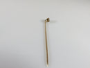 10K Yellow Gold Double Diamond Transitional Cut Lapel Pin or Hat Pin 2 1/2" TL - Just Stuff I Sell