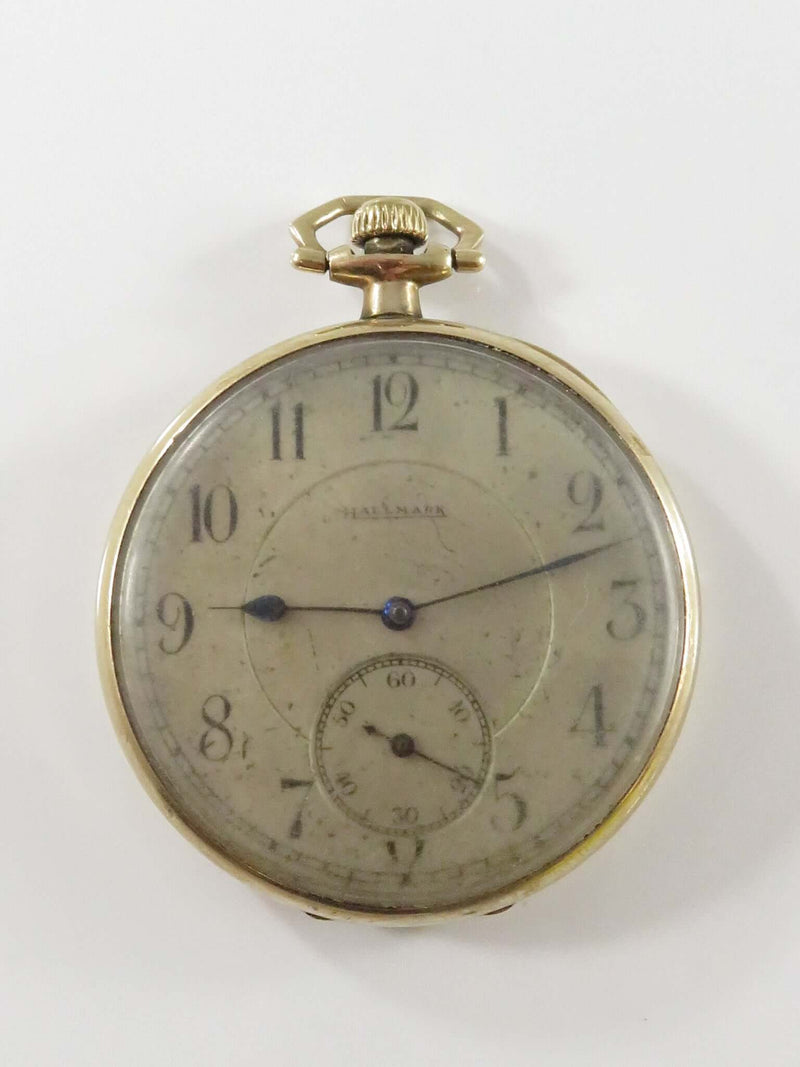 c1918 Hallmark Pocket Watch Illinois Private Label 17 Jewel Grade 505 Model 4 s1
