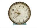 1940's Baby Ben Westclox Baby Blue Gold Trim Rhinestones Alarm Clock - Just Stuff I Sell