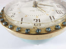 1940's Baby Ben Westclox Baby Blue Gold Trim Rhinestones Alarm Clock - Just Stuff I Sell