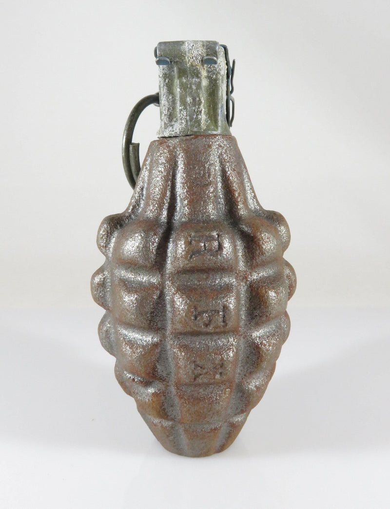 Vintage Pineapple Grenade Richmond Foundry Co Training Grenade Fuze M228 MA180D Inert - Just Stuff I Sell