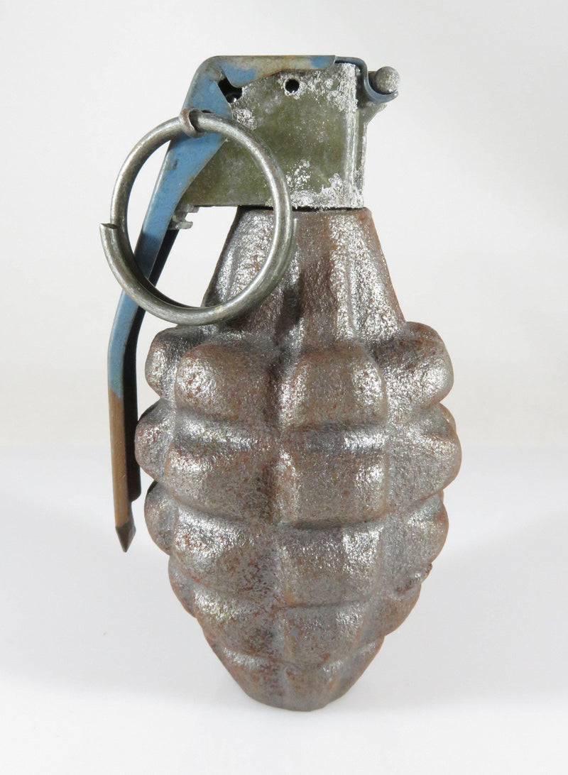 Vintage Pineapple Grenade Richmond Foundry Co Training Grenade Fuze M228 MA180D Inert - Just Stuff I Sell